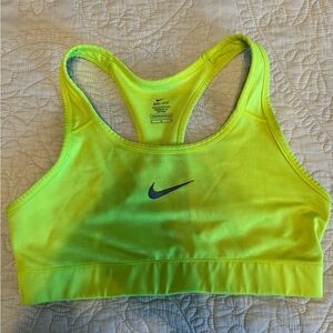 Neon yellow M Nike drifit sports bra
